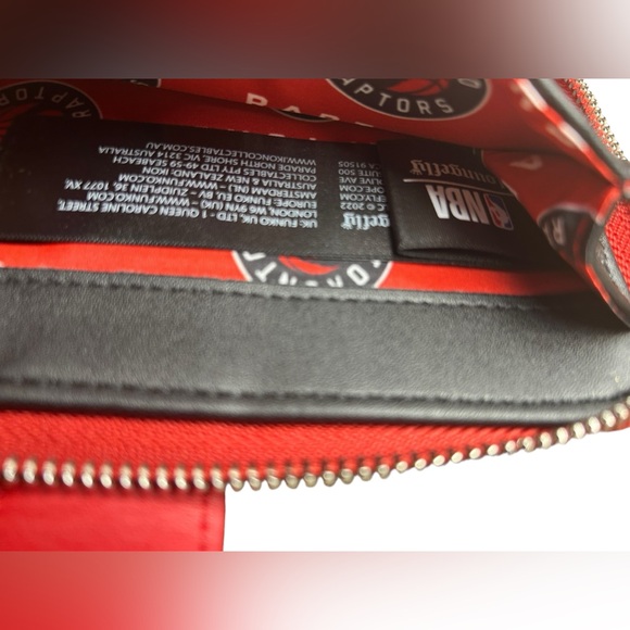 Loungefly NBA Toronto Raptors Zip Around Wallet - Picture 5 of 7